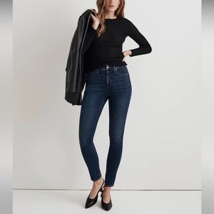 Madewell 10” High Rise Skinny Jeans Dark Wash